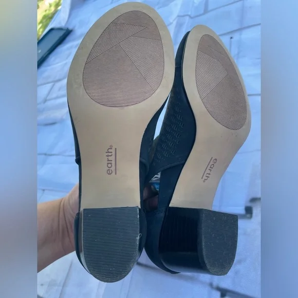 Earth Black Perforated Ankle Booties - Picture 3 of 4